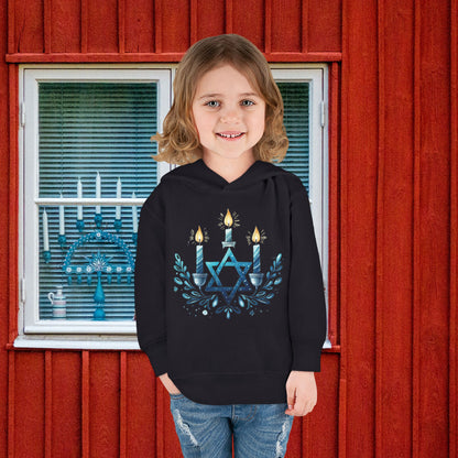 Star & Flame Hanukkah Toddler Hoodie