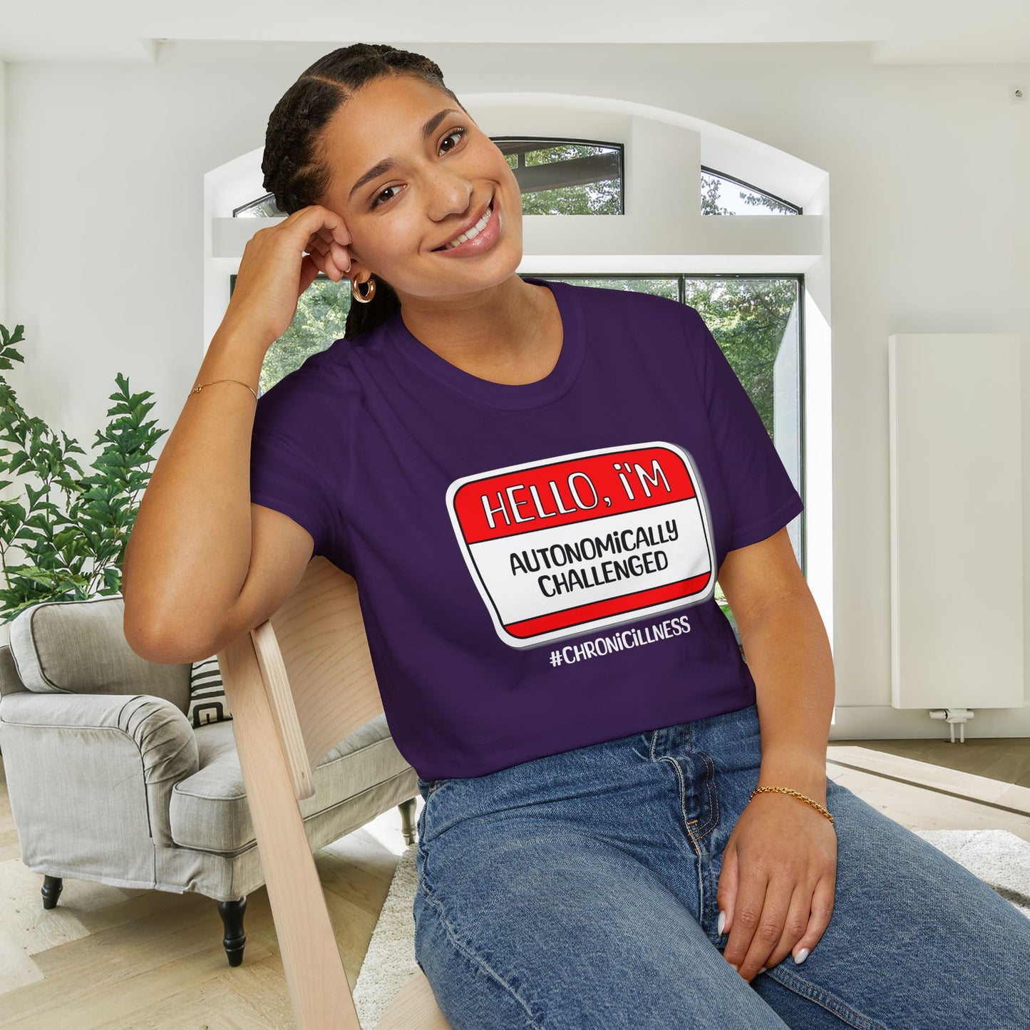 Hello, I'm Autonomically Challenged Adult T-shirt