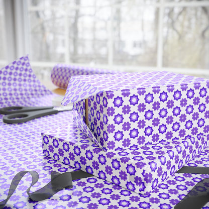 Purple Prism Garden Wrapping Paper