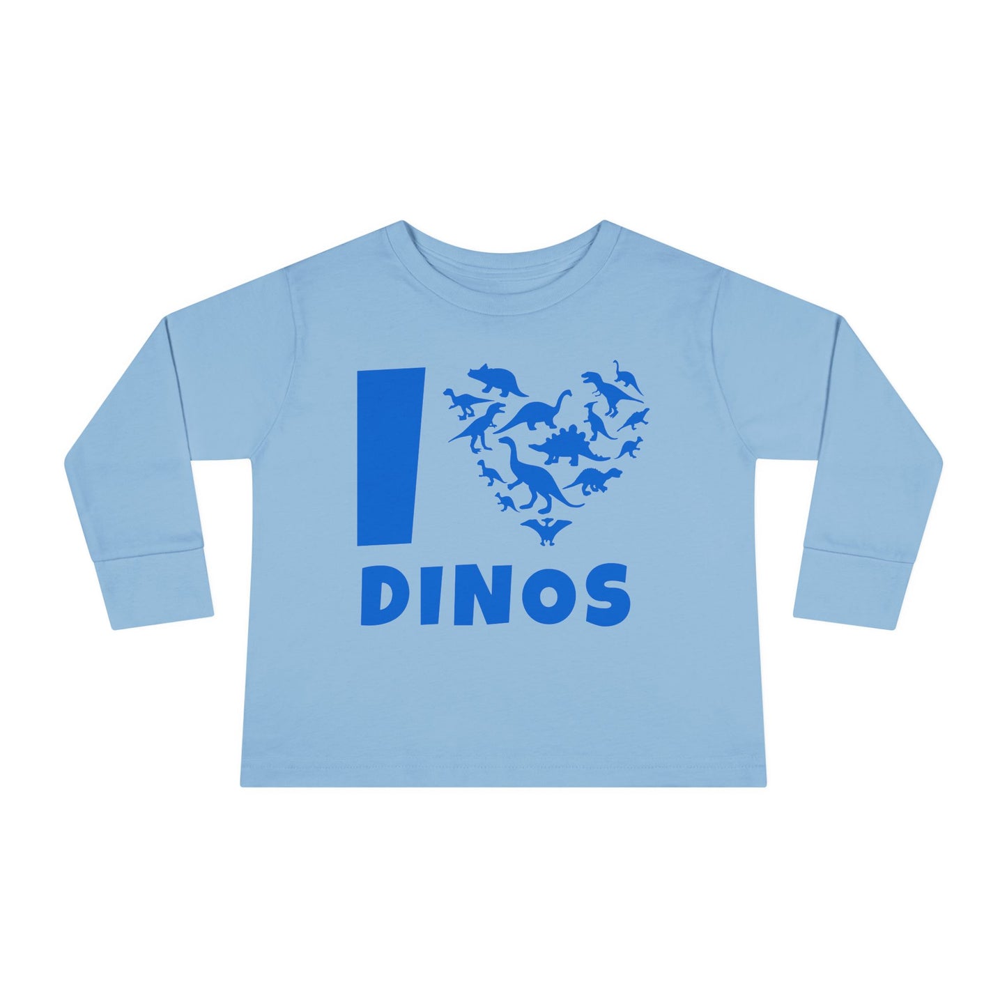 I Love Dinos (Dino Heart) Long Sleeve Tee