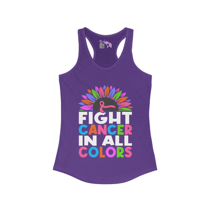 Fight Cancer In All Colors 26 Women's Ideal Racerback Tank