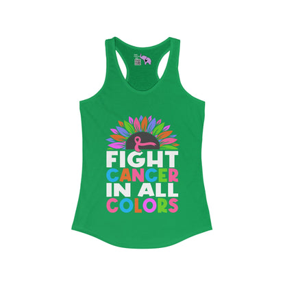 Fight Cancer In All Colors 26 Women's Ideal Racerback Tank