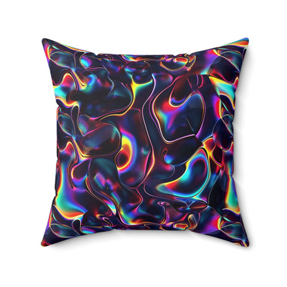 Holographic Mirage Throw Pillow