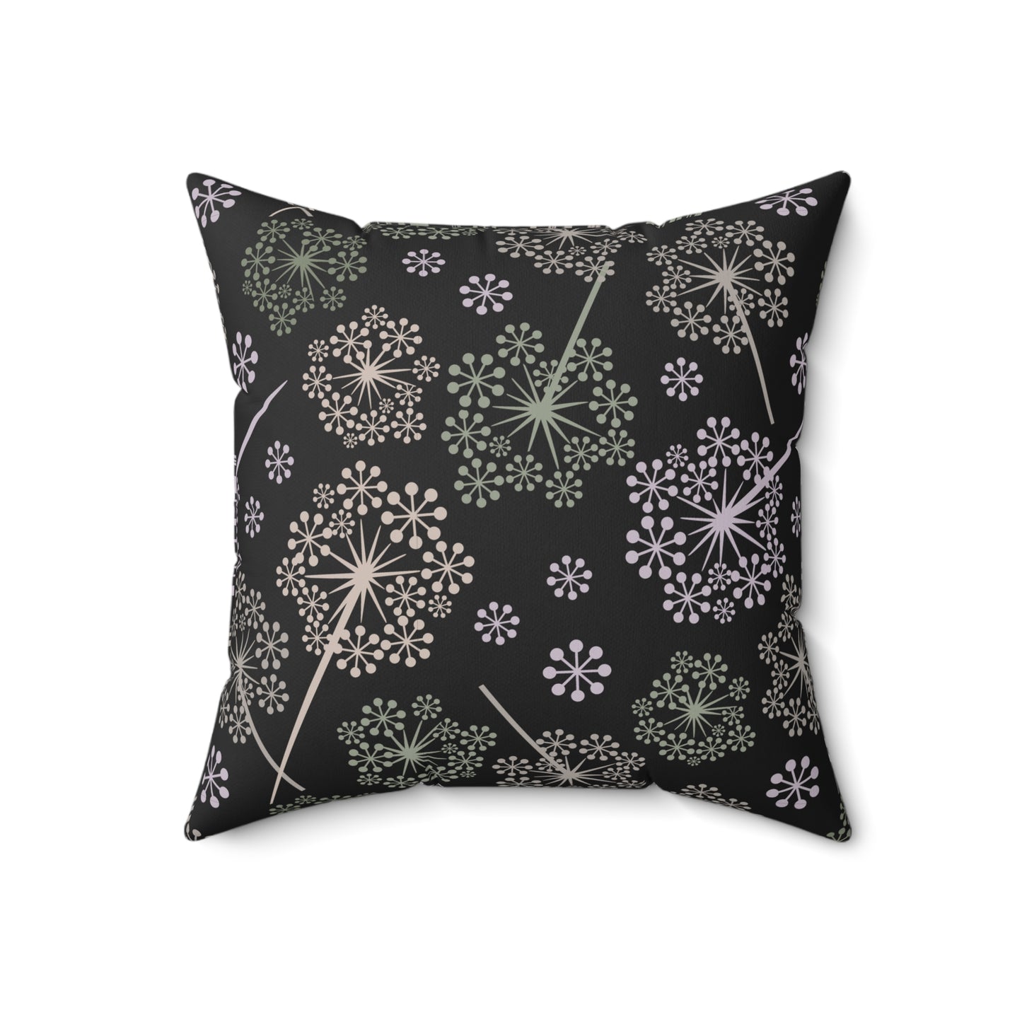 Dandelion Nightfall Throw Pillow
