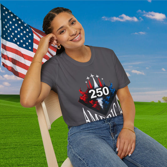 Fighter Jets 250 America Adult T-shirt