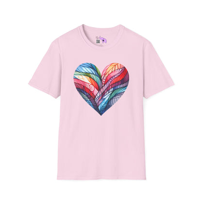 Heart of Many Colors Adult T-shirt