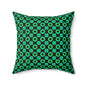 Clover Bloom Burst Throw Pillow