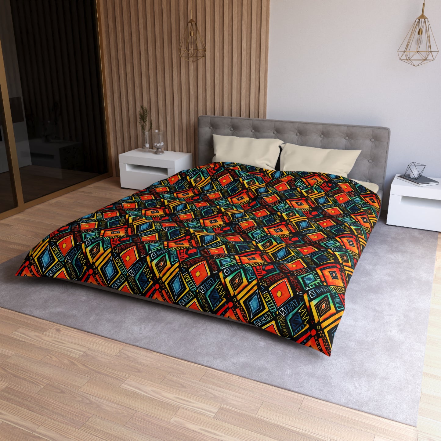 Abundance Rhythm Microfiber Duvet Cover