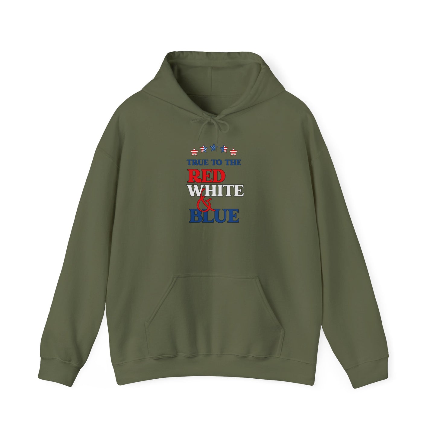 True to the Red White & Blue Heavy Blend™ Hooded Sweatshirt