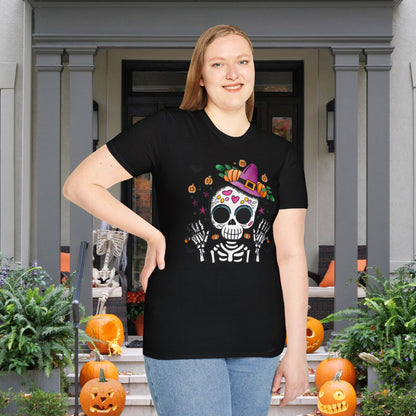 Dios de Muertos Skull Adult T-shirt
