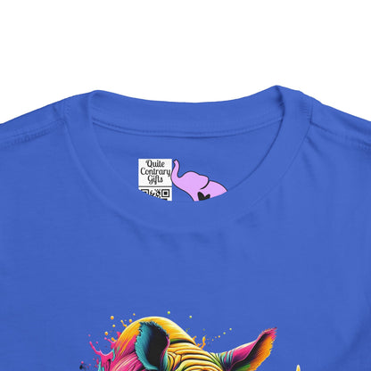 Colorful Rhino Toddler Tee