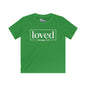 Loved Romans 5:8 Youth Softstyle Tee