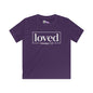 Loved Romans 5:8 Youth Softstyle Tee
