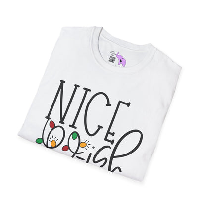 Nice-ish (Christmas Lights) Adult T-shirt