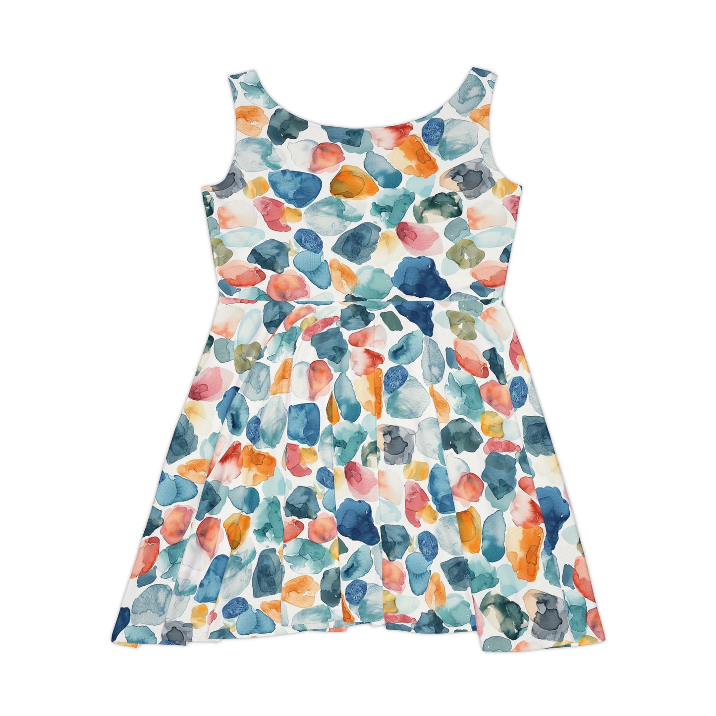 Watercolor Pebble Terrazzo Women's Skater Dress