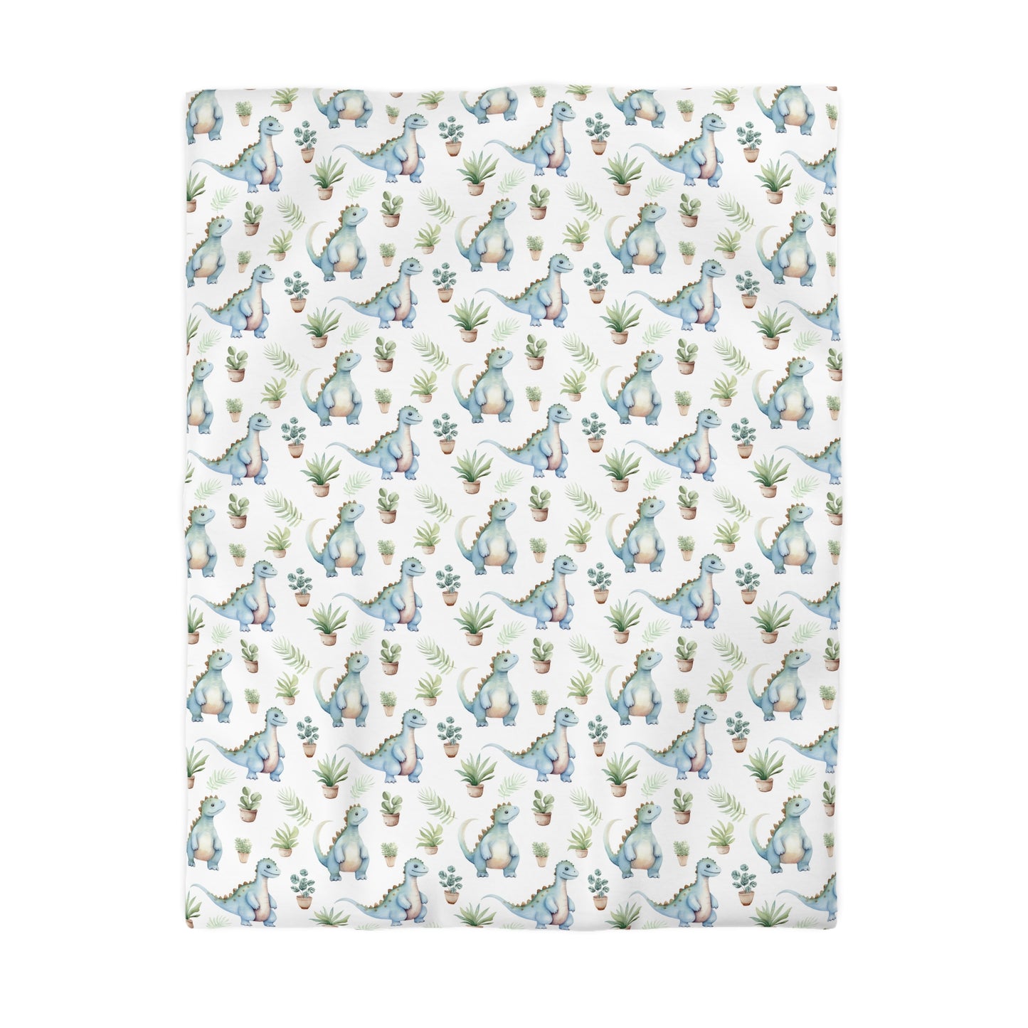 Adorable Dinosaurs Microfiber Duvet Cover
