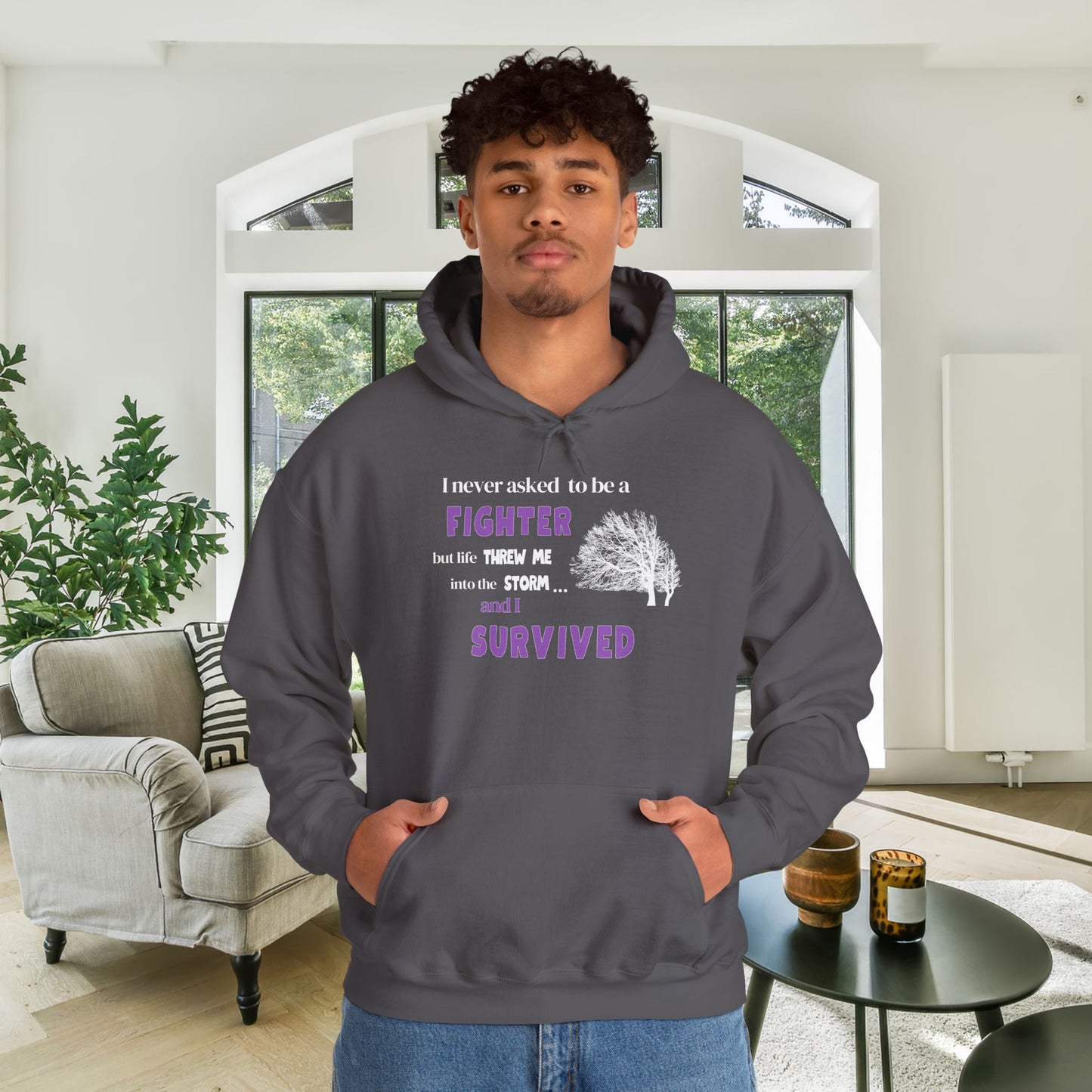 I Never Asked To Be a Fighter... Heavy Blend™ Hooded Sweatshirt