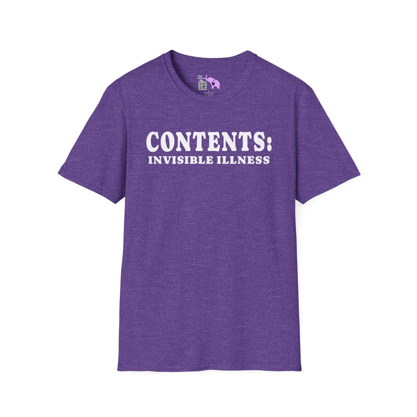 Contents: Invisible Illness Adult T-shirt