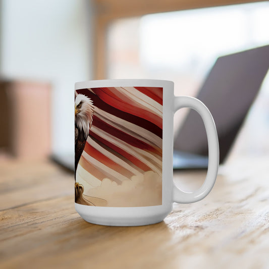 American Bald Eagle Ceramic Mug, (11oz, 15oz)