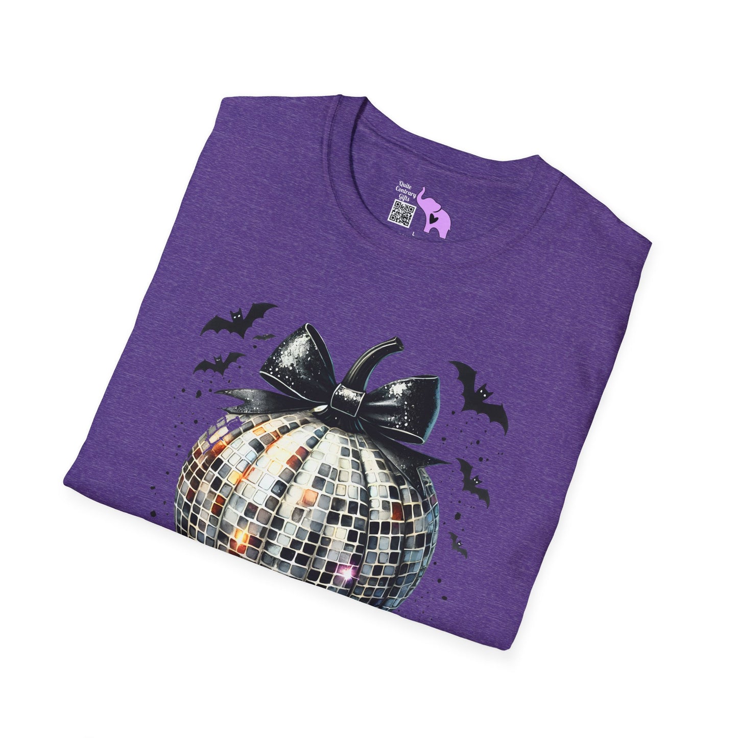 Silver Disco Pumpkin Adult T-shirt