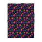 Neon Lotus Blooms Microfiber Duvet Cover