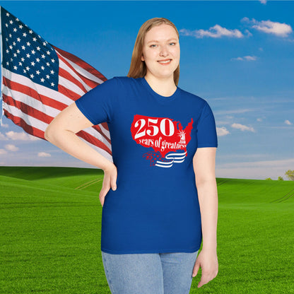 250 Years of Greatness Adult T-shirt