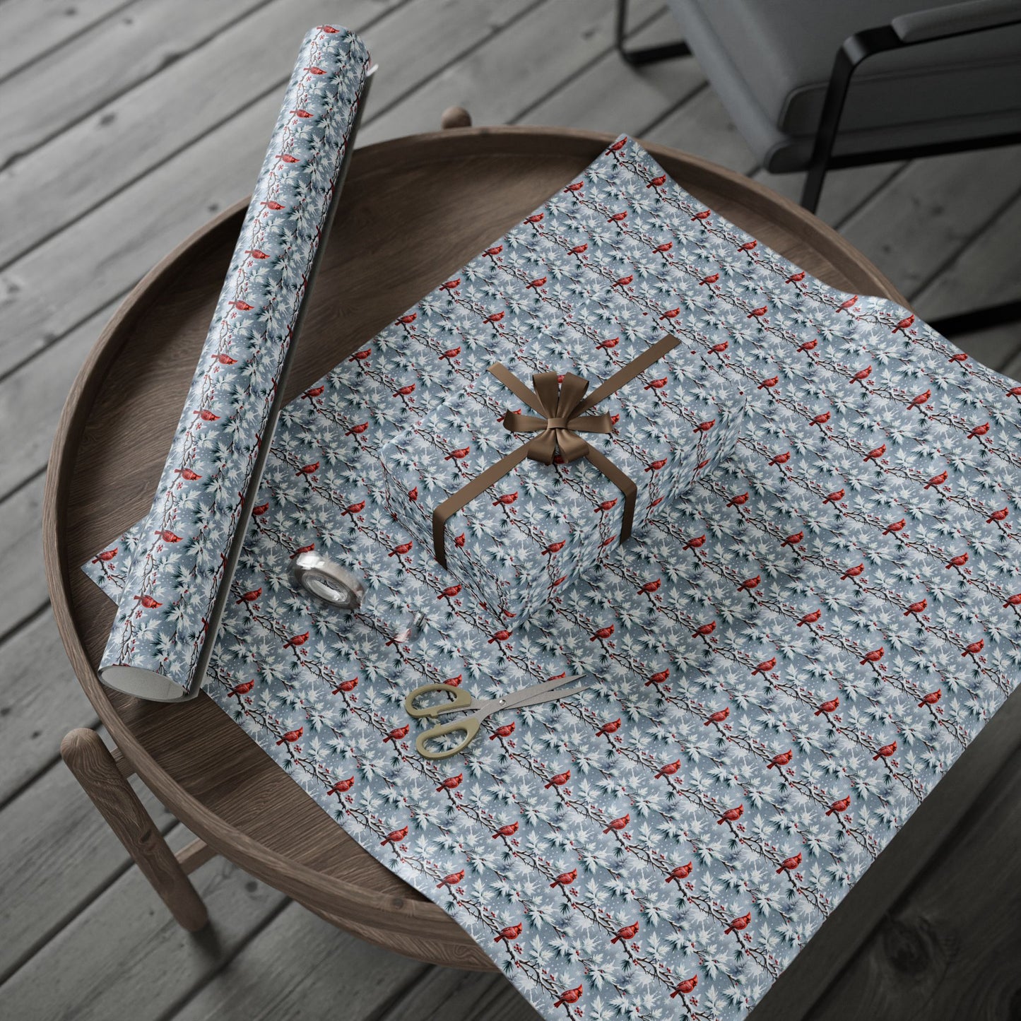 Cardinals in the Snow Wrapping Paper