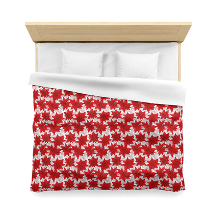 Christmas Blossom Sketch Microfiber Duvet Cover