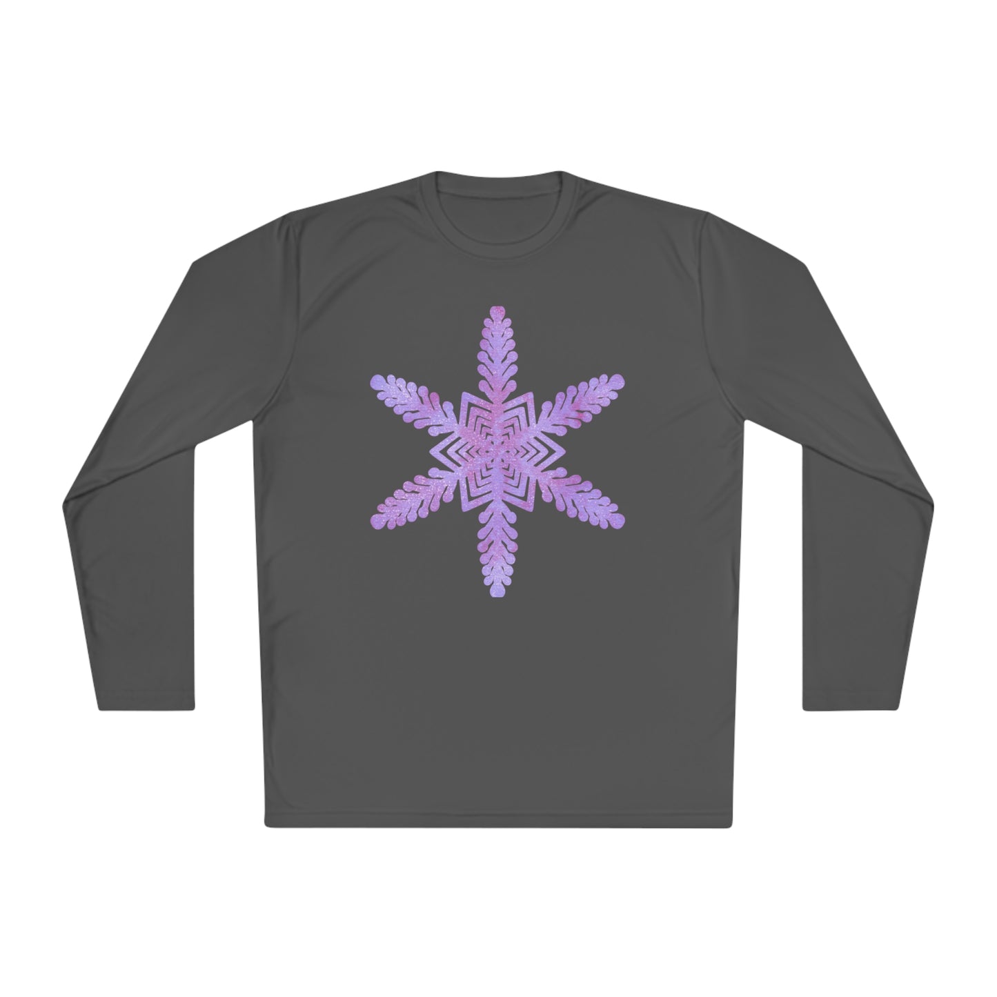 Large Snowflake 2 Adult Long Sleeve Tee