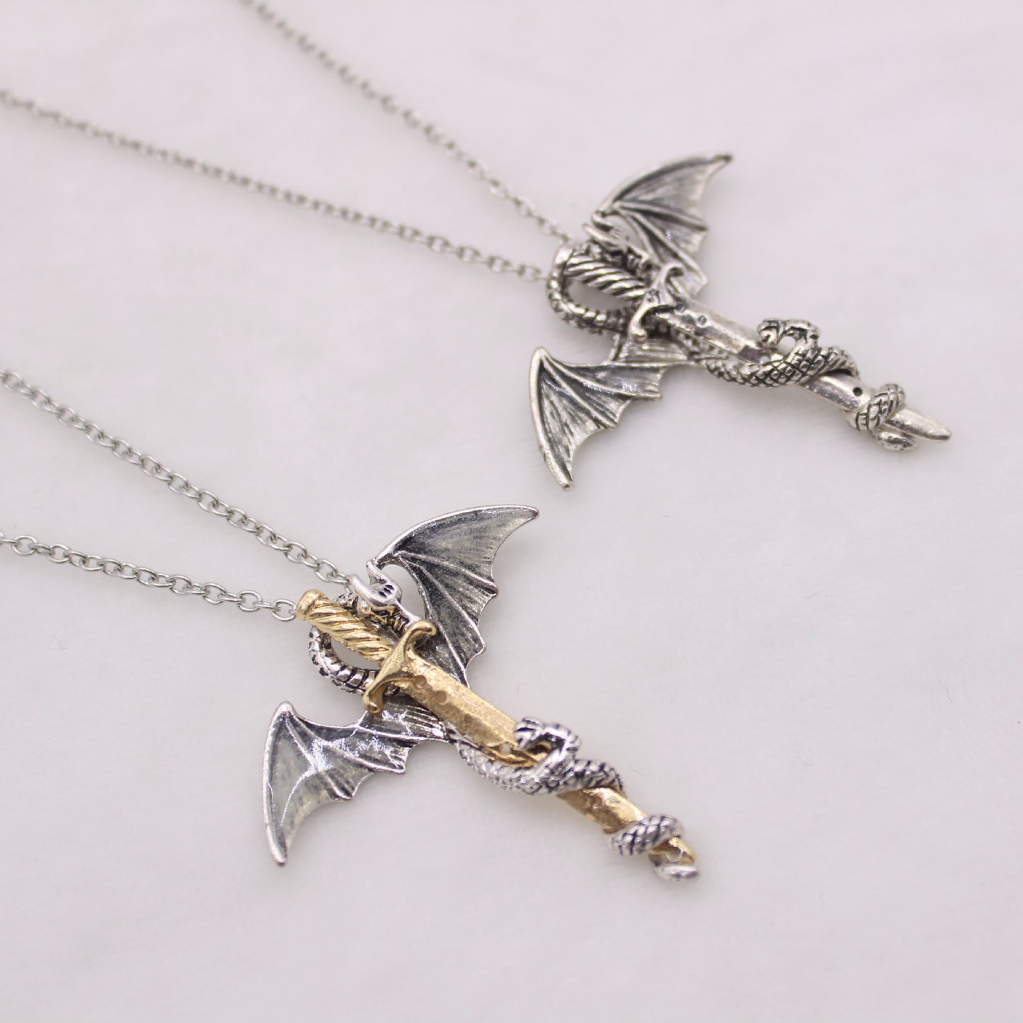 Glow In The Dark Dragon Sword Necklace