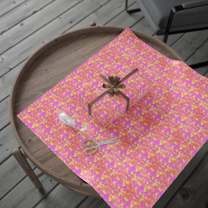 Sunset Sorbet Camo Wrapping Paper