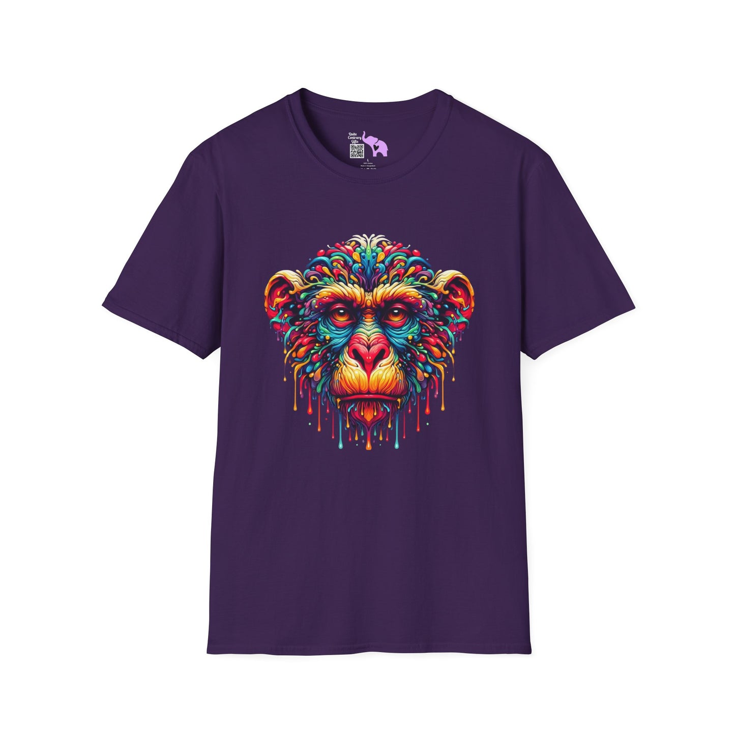Colorful Chimp Adult T-shirt