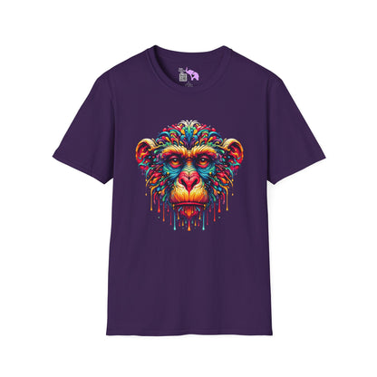 Colorful Chimp Adult T-shirt