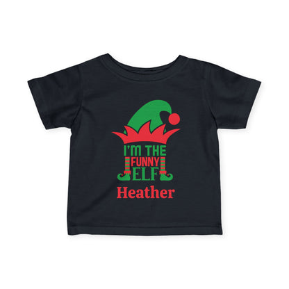 I'm The Funny Elf Personalized Infant Soft T-Shirt