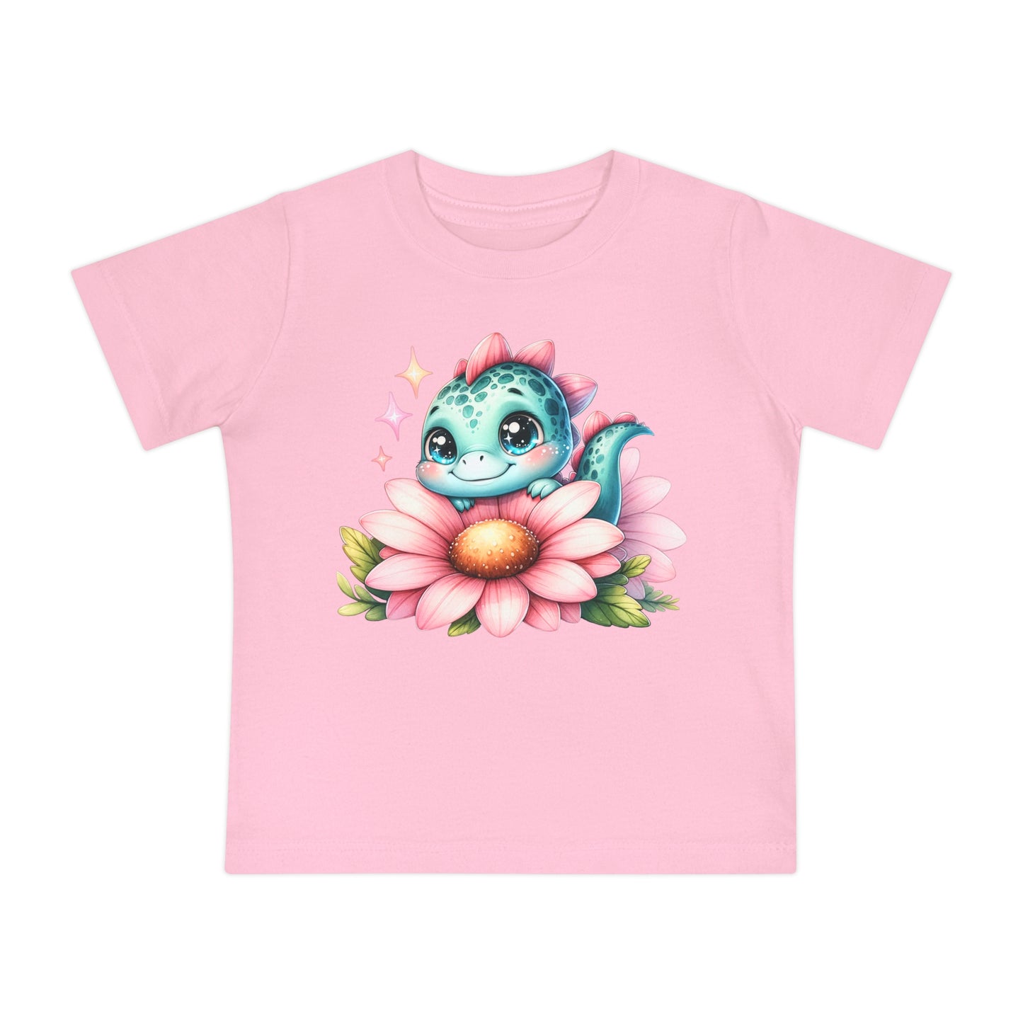 Dinosaur Flower Baby T-Shirt