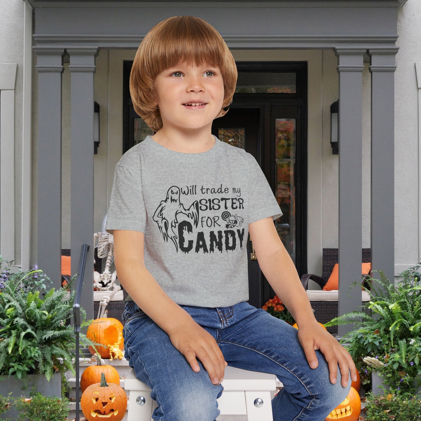 Will Trade My Sister For Candy Heavy Cotton™ Toddler T-shirt