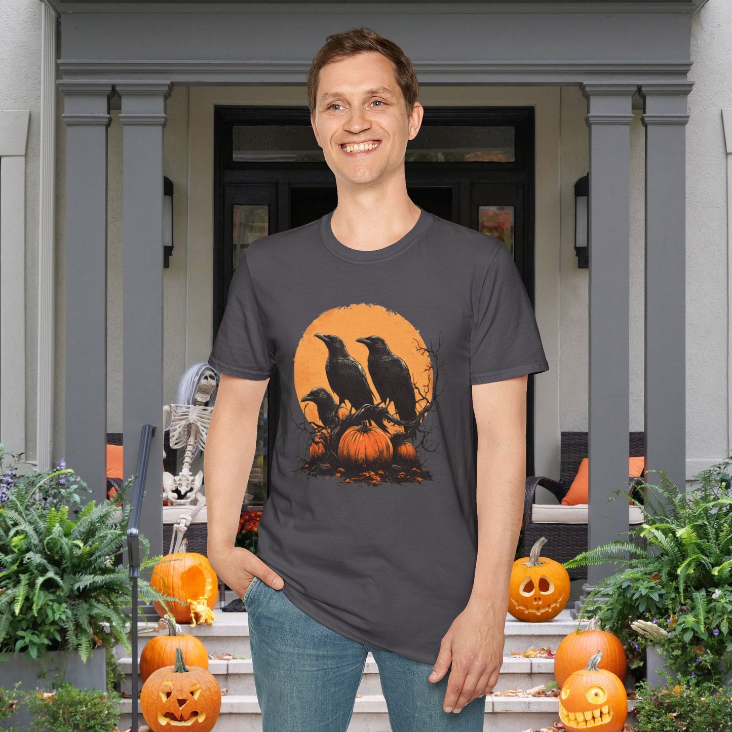 Halloween Crows 4 Adult T-shirt