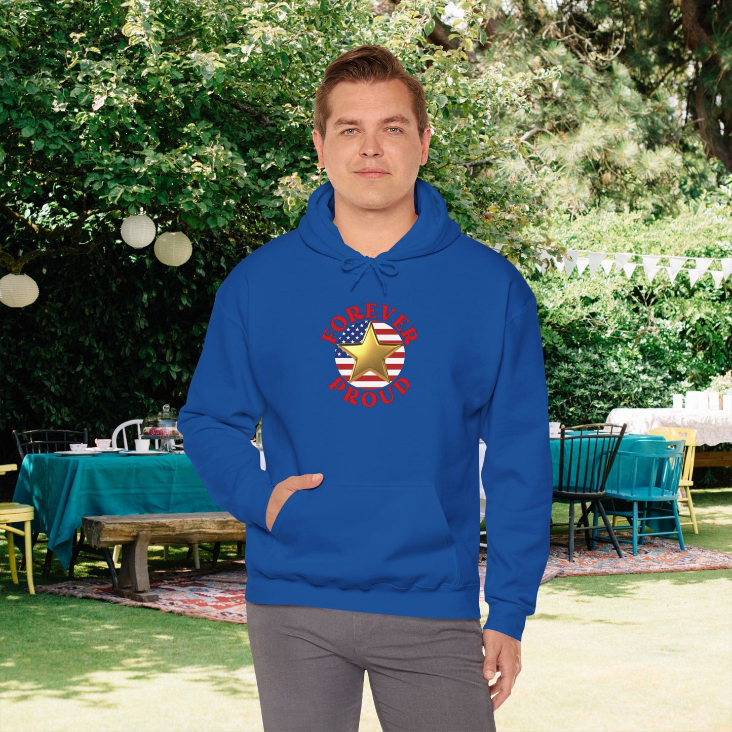 Gold Star Brother Heavy Blend™ Hooded Sweatshirt