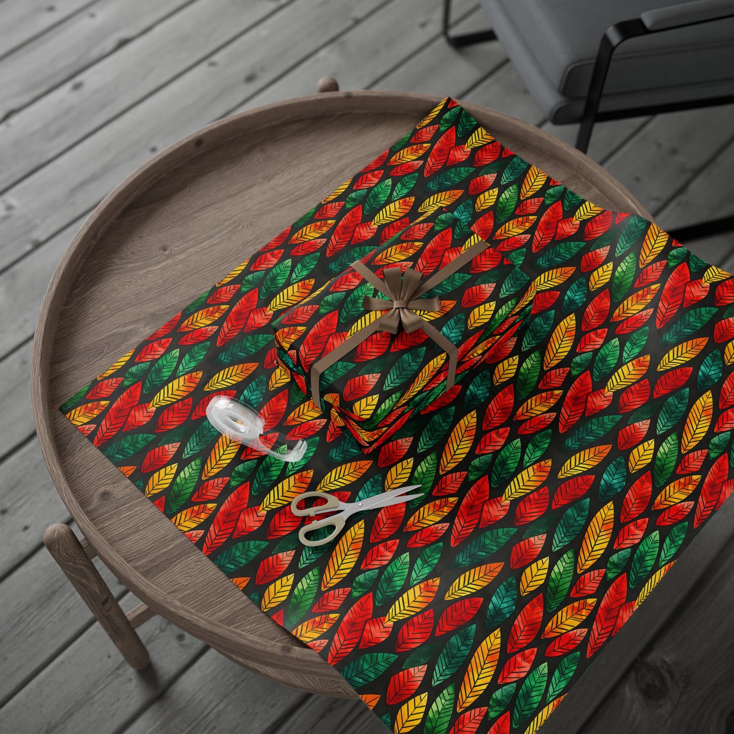 Festival Fire Kwanzaa Wrapping Paper
