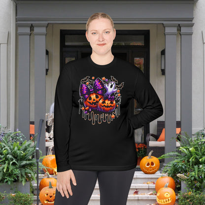 Bats Bows & Boos Adult Long Sleeve Tee