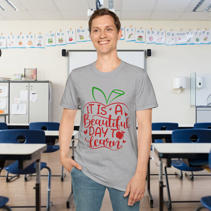 It's A Beautiful Day To Learn Adult T-shirt