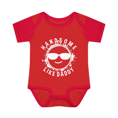 Handsome Like Daddy Infant Rib Bodysuit