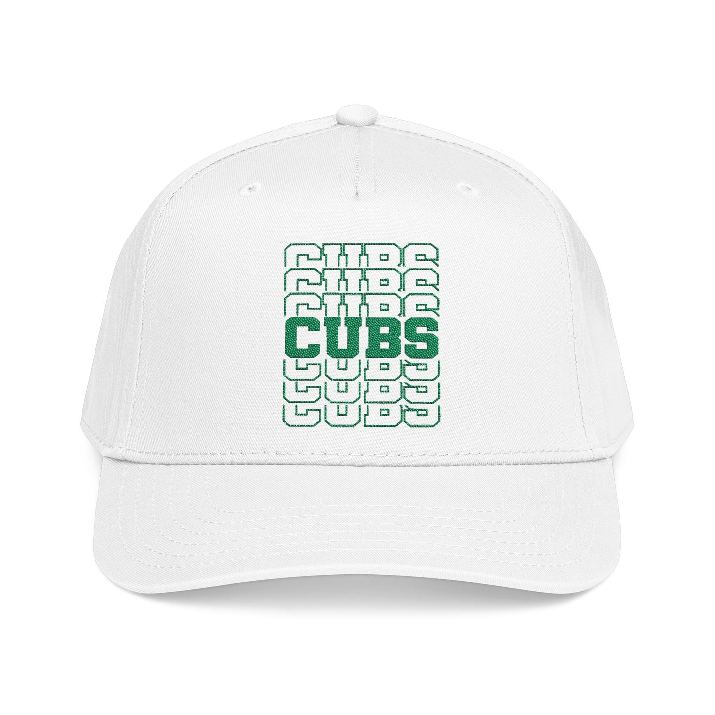 Cubs Stacked Letters Mid Profile Baseball Cap