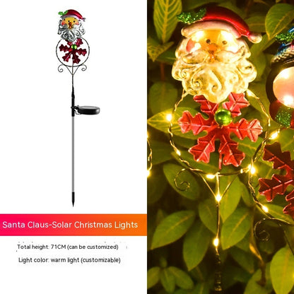 Solar Powered Christmas LED Ground Stake Lights