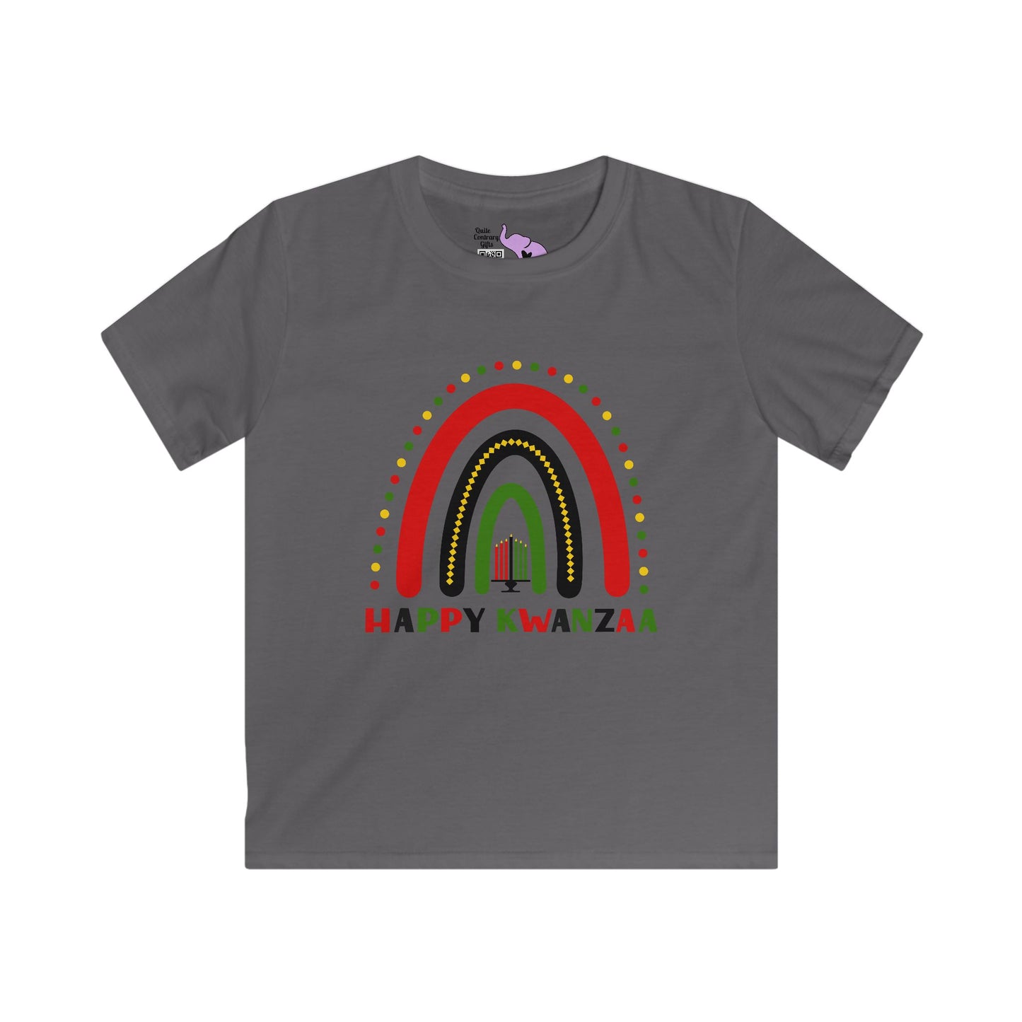 Happy Kwanzaa Arch Youth Softstyle Tee