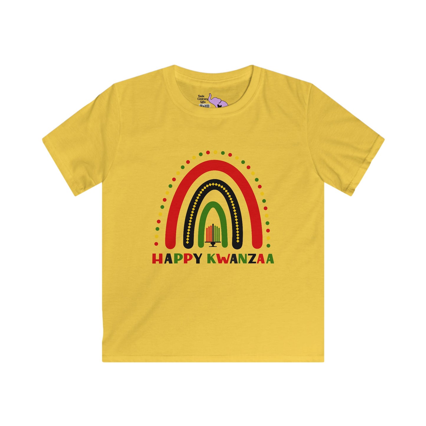 Happy Kwanzaa Arch Youth Softstyle Tee
