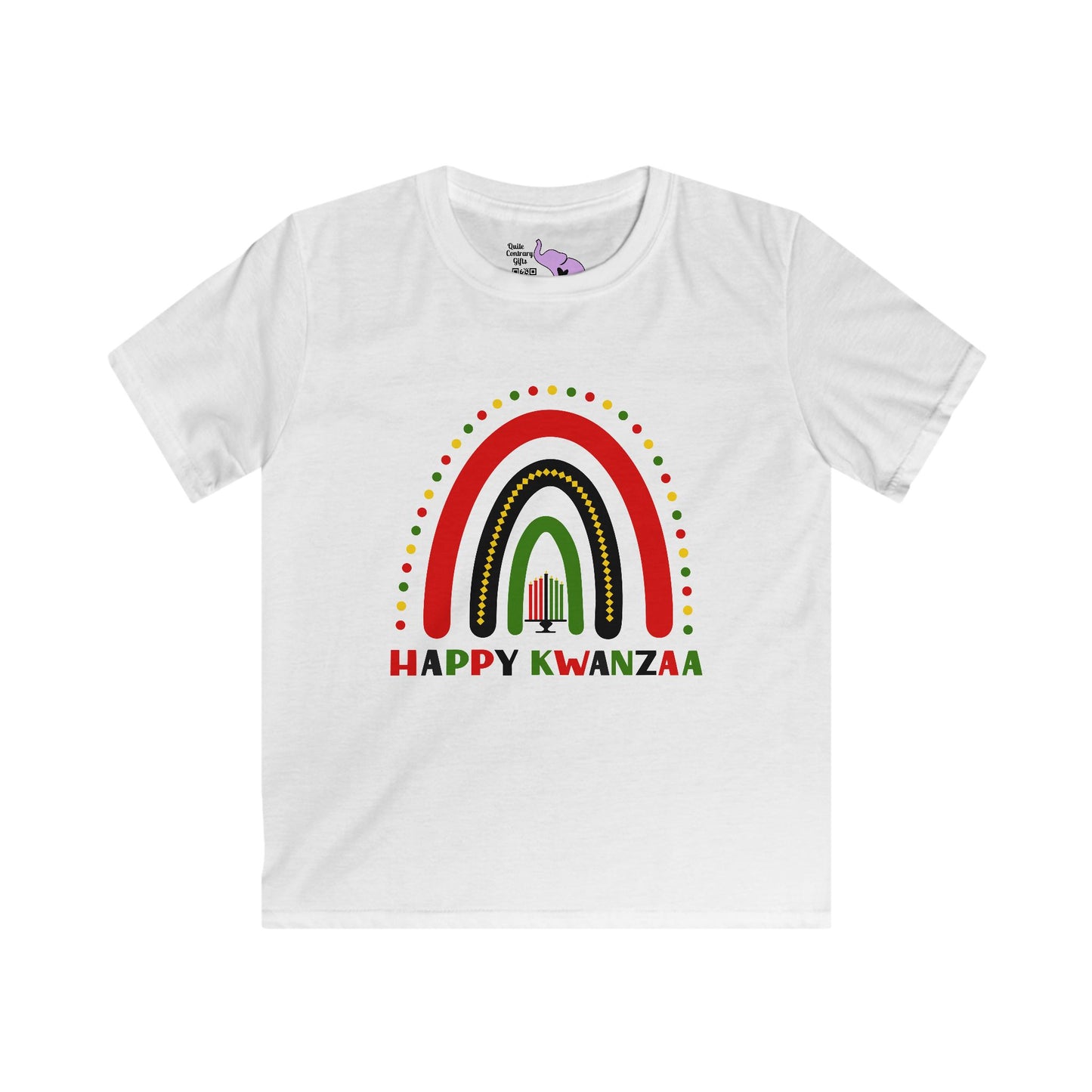 Happy Kwanzaa Arch Youth Softstyle Tee