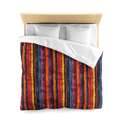 Vertical Vibes Microfiber Duvet Cover