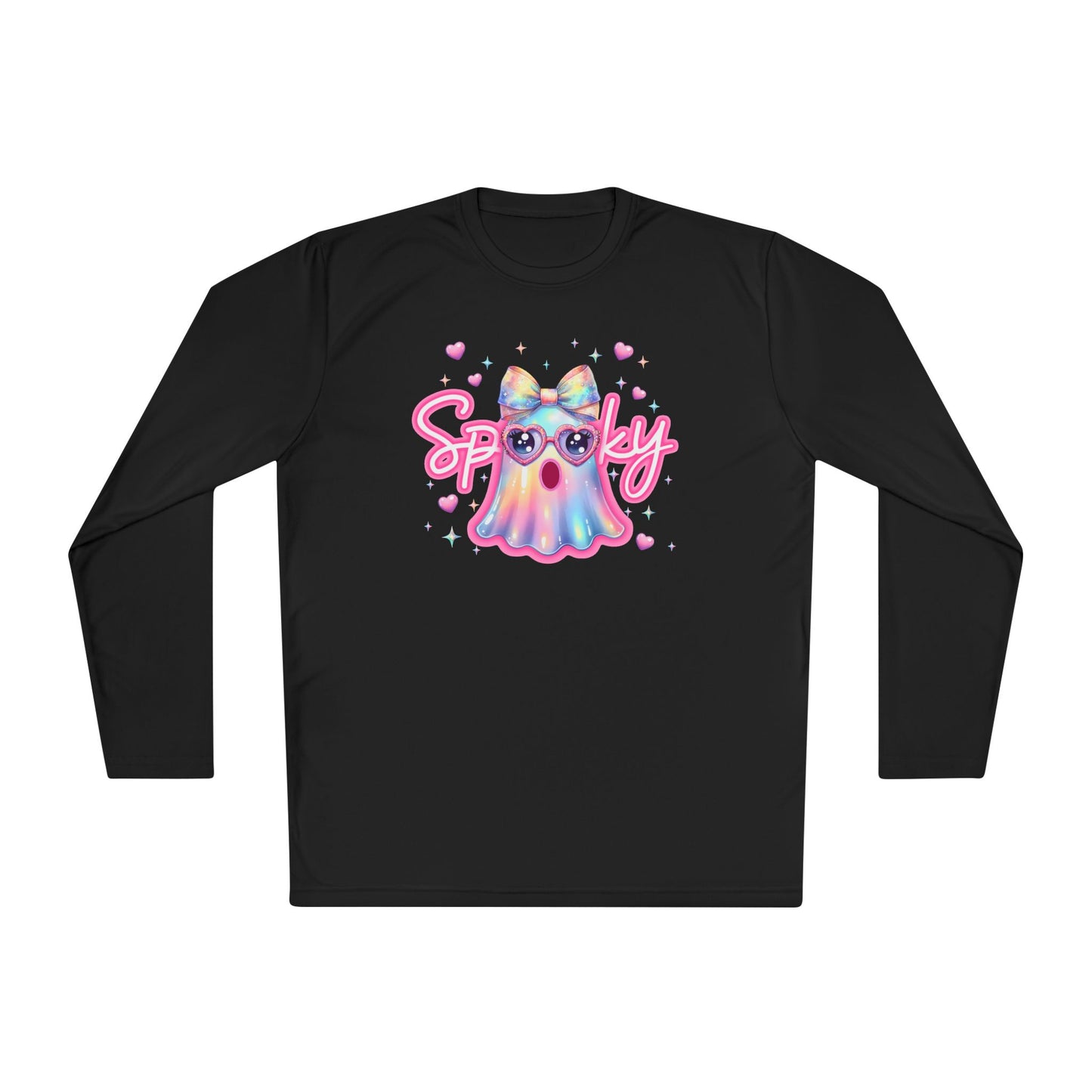 Spooky Pastel Ghost Adult Long Sleeve Tee