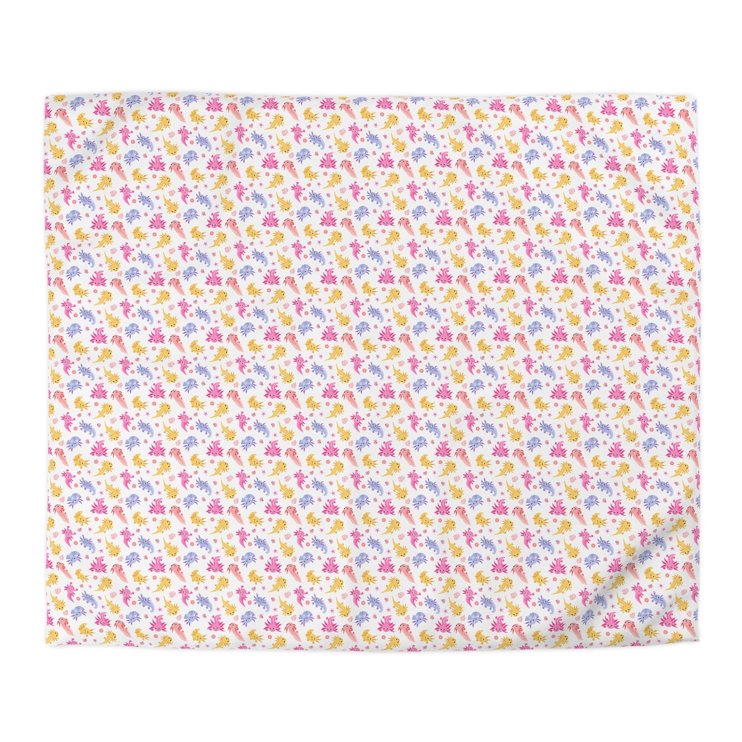 Axolotl Whimsy Microfiber Duvet Cover